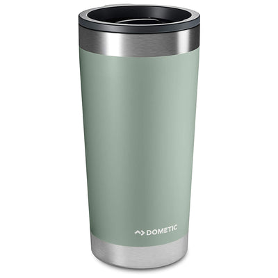 Dometic Stainless Steel 20 Oz Tumbler, Insulated w/ Splash Resistant Lid, Moss