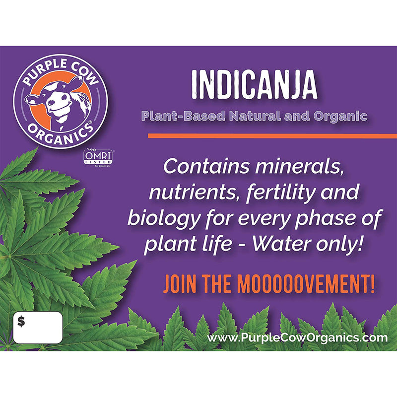Purple Cow Organics IndiCanja Organic Living Plant Based Compost Soil (4 Pack)