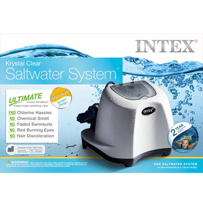 Intex Saltwater System for Pool w/ Intex  Wall Mount Pool Surface Skimmer