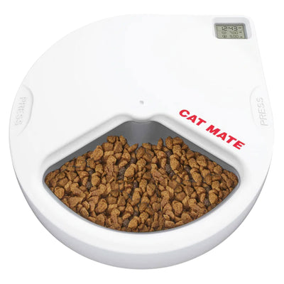 Closer Pets Cat Mate 3 Meal Automatic Pet Feeder w/ Digital Timer for Small Pets