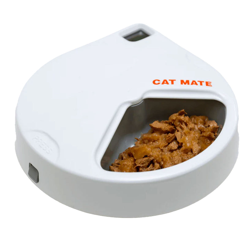 Closer Pets Cat Mate 3 Meal Automatic Pet Feeder w/ Digital Timer for Small Pets