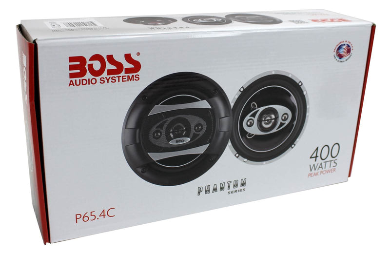 BOSS AUDIO P65.4C 6.5" 4-Way 400W Car Coaxial Speakers Stereo P654C