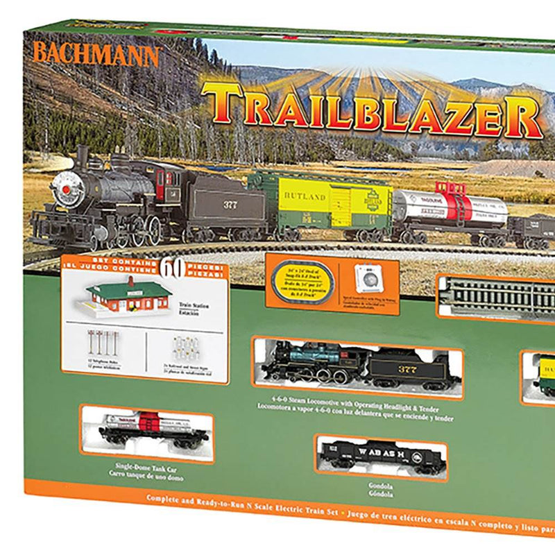 Bachmann Trains Scale Trailblazer Model Locomotive Train Set w/ Track(For Parts)