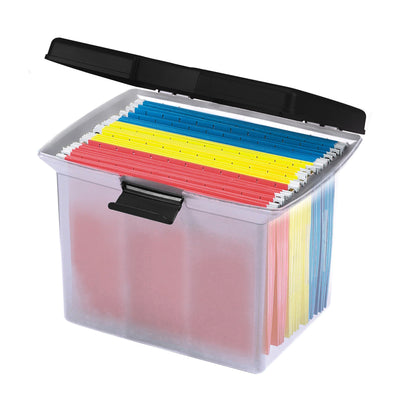 Gracious Living Stackable File Storage Caddy with Accessory Compartment (3 Pack)