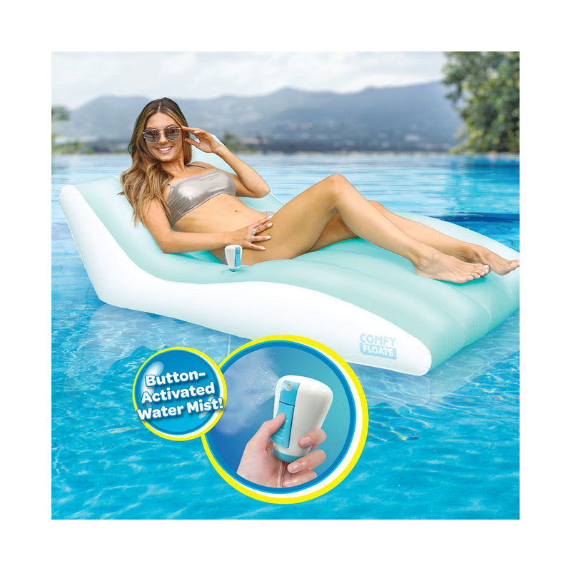 Magic Pool Fountain Water Fountain w/Bulb (2 Pack) & Comfy Floats Chaise Lounger