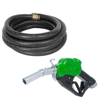 Fill Rite FRH07520 Neoprene Gasoline Fuel Pump Transfer Hose Bundle w/ Nozzle