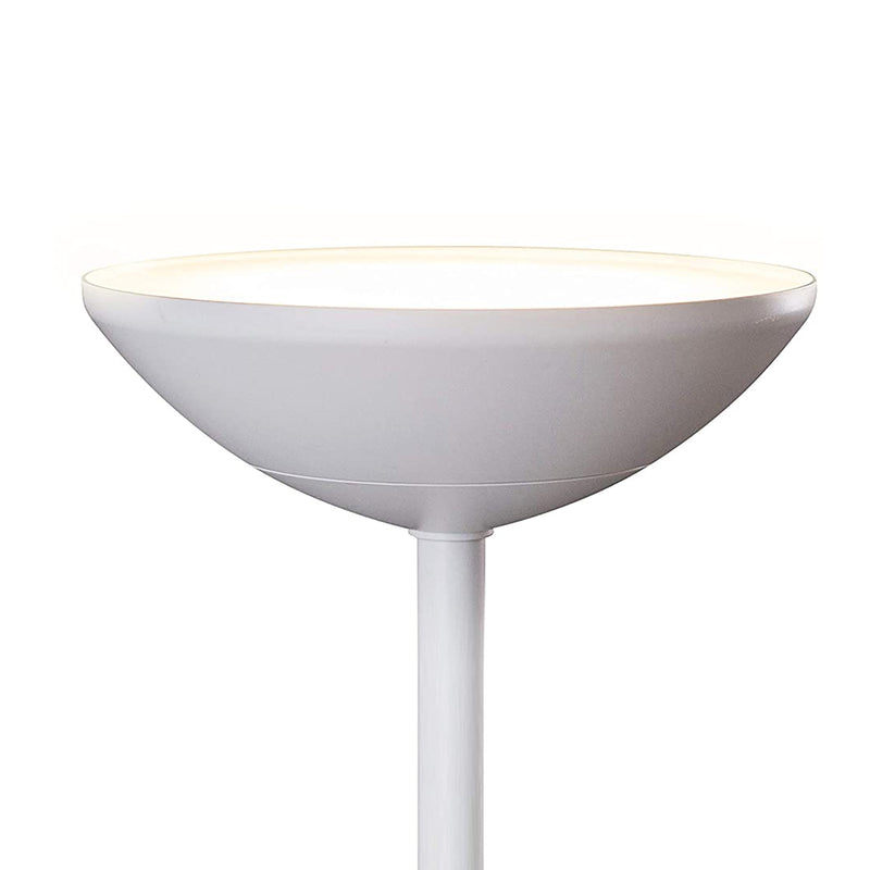 Brightech SkyLite LED Uplight Torchiere Standing Floor Lamp, White (Open Box)