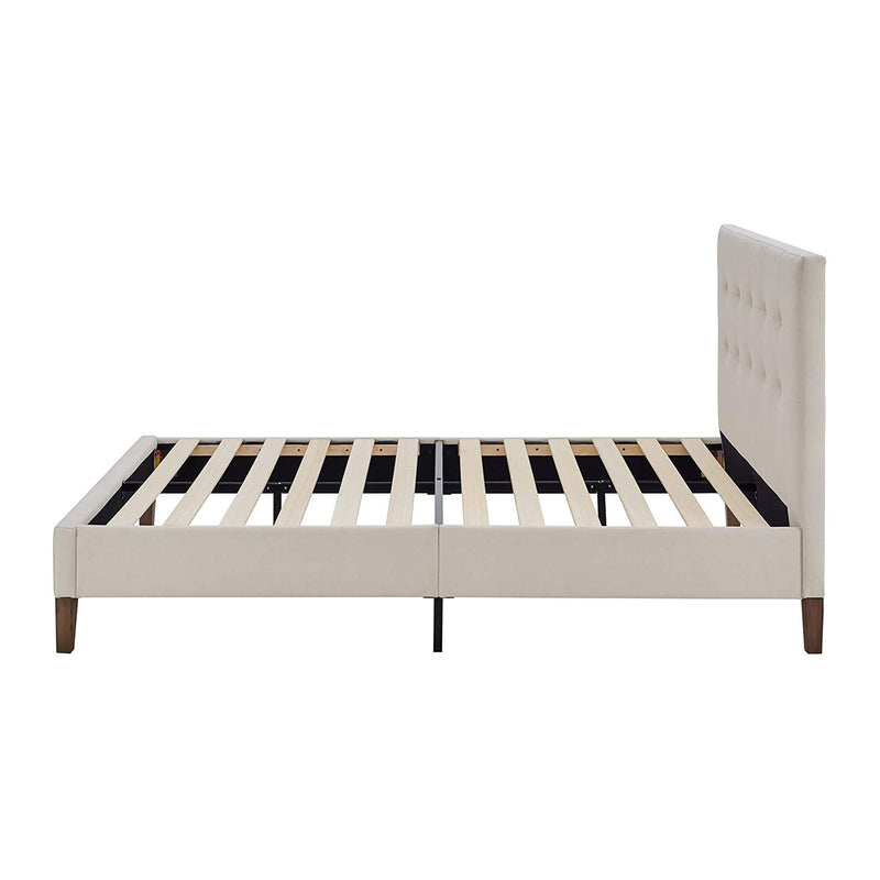 Classic Brands Seattle Tufted Platform Bed Frame, King, Peyton Shell (Used)