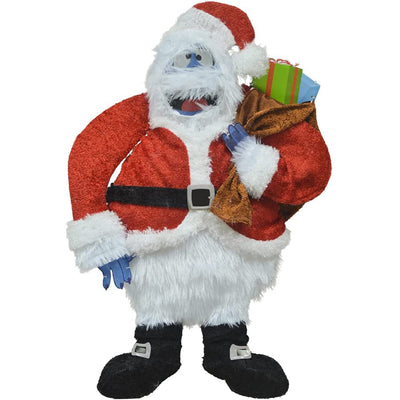 ProductWorks Rudolph 24in Snowman Santa Pre Lit Christmas Yard Decoration (Used)