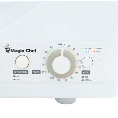 Magic Chef MCSDRY1S 2.6 Cubic Feet Compact Home Laundry Dryer Machine, White