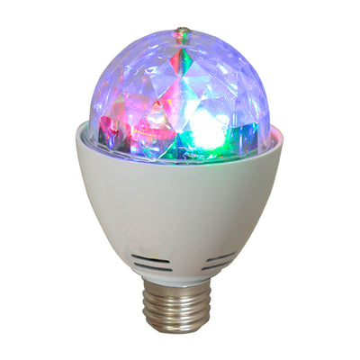 AudioPipe Zebra Sound LED 5 Volt 1W DC Motor Magic Disco Light Bulb (2 Pack)