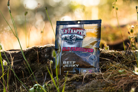 Old Trapper Beef Jerky in the Sun