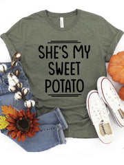 She's My Sweet Potato I Yam Matching T-shirts