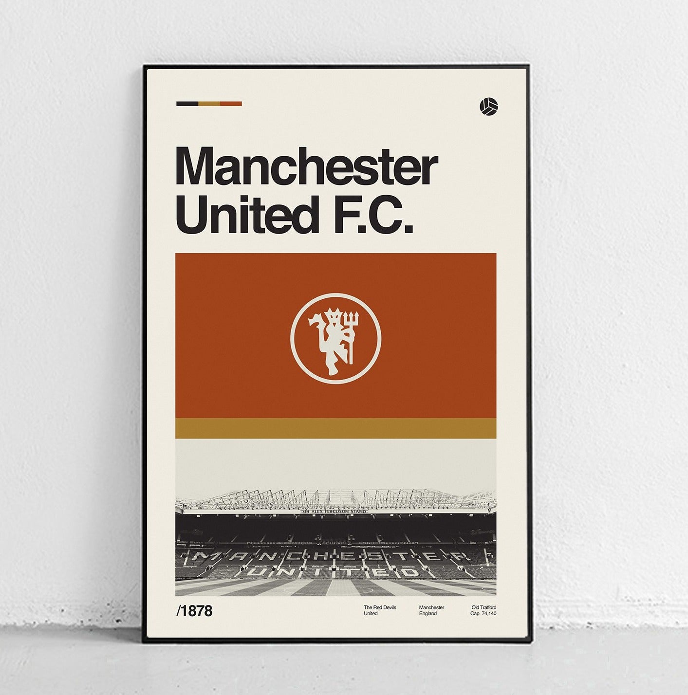 Manchester United Vintage Poster - Midcentury Modern