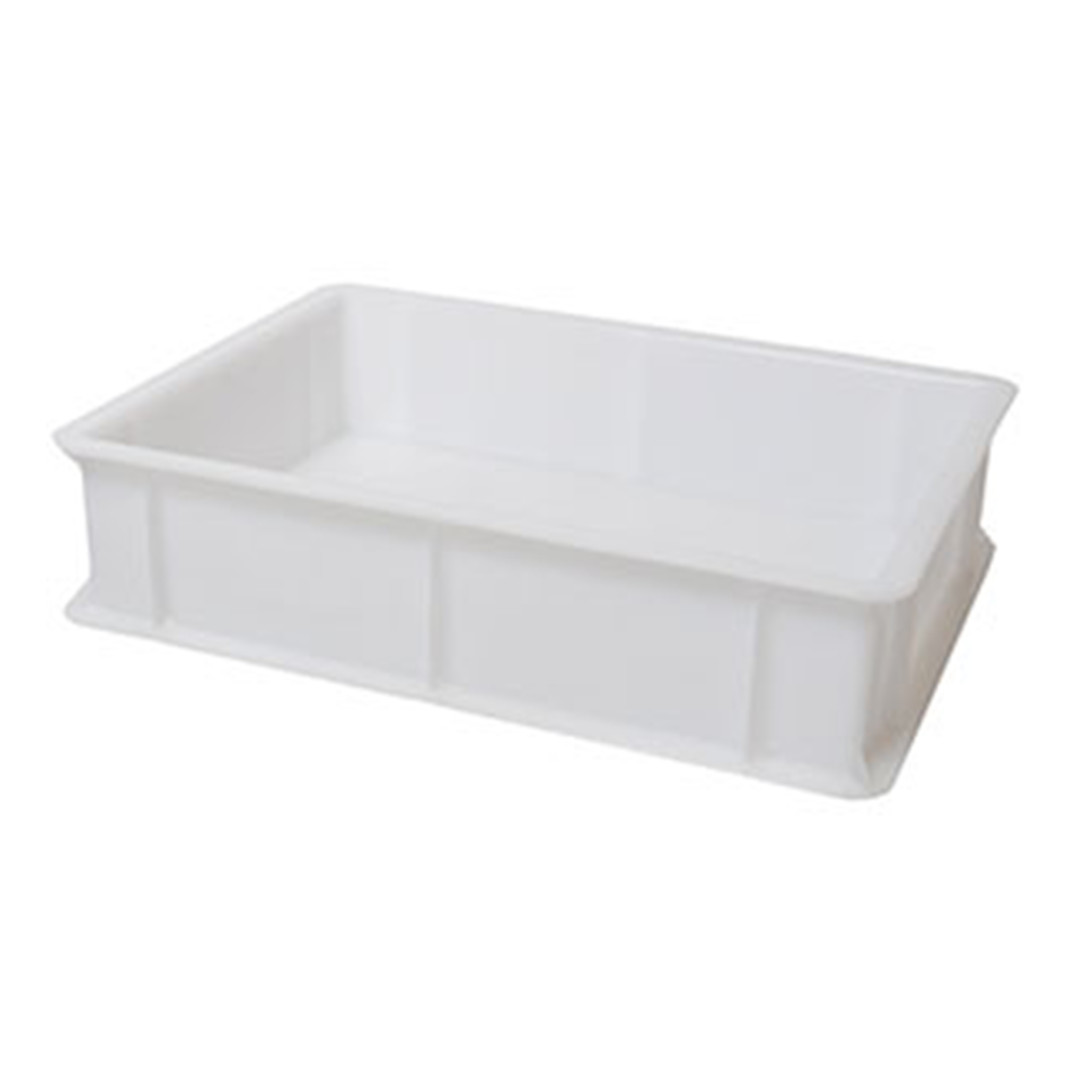 4 x Pizza dough tray with lid 400mm x 300mm white stackable dough storage box  