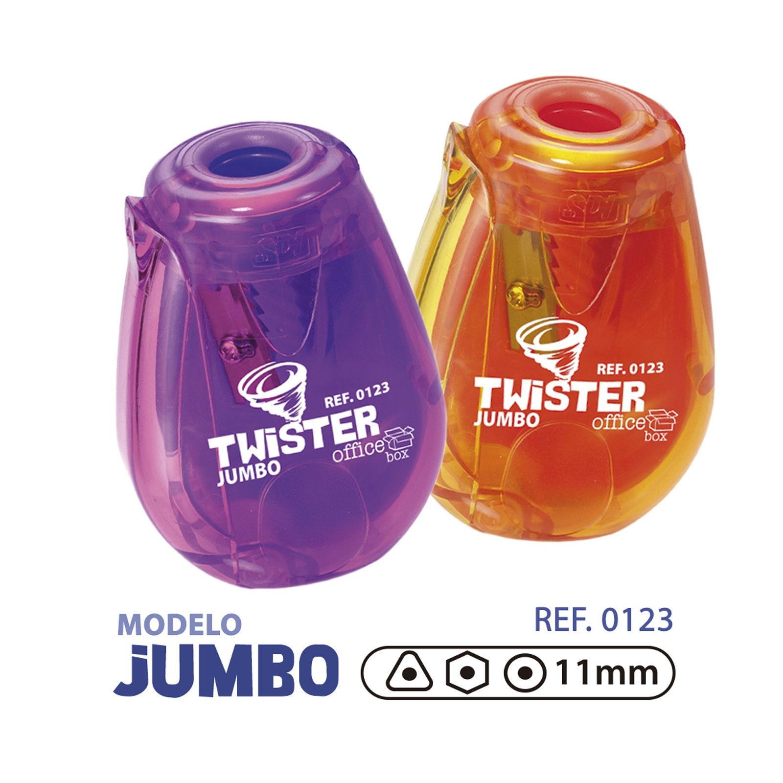 Cambiable escribir col china SDI Twister - Sacapuntas Jumbo con Depósito de Residuos Transparente. –  PracticOffice