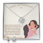 Happy Mother's Day Mom My Hero Love Knot Necklace