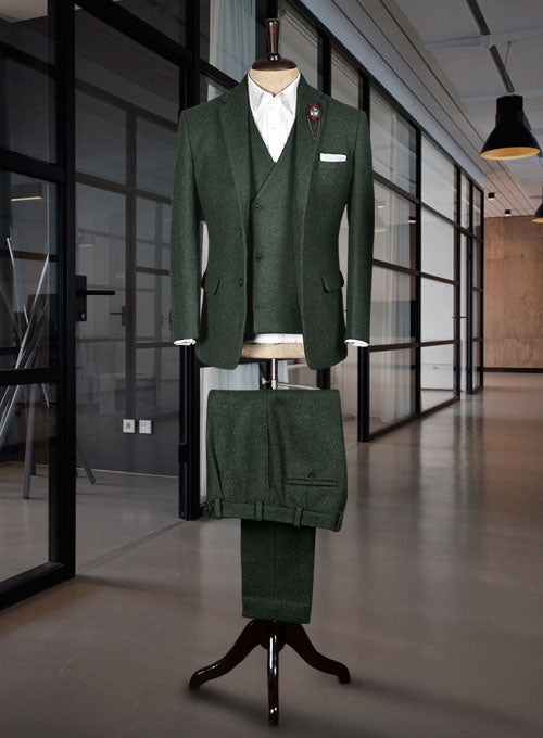Green Heavy Tweed Suit II - StudioSuits