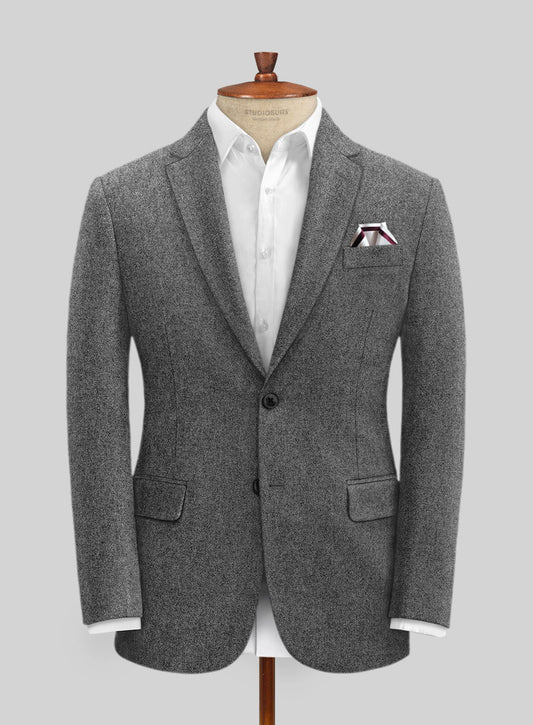 Gray Tweed Jacket - StudioSuits