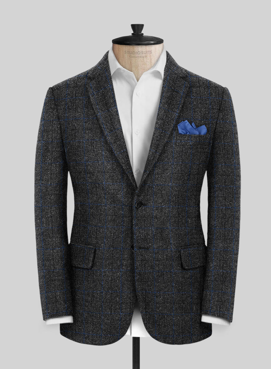 Harris Tweed Charcoal Check Jacket – StudioSuits