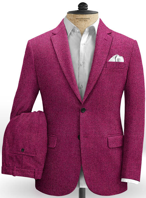 Melange Bubble Pink Tweed Suit - StudioSuits