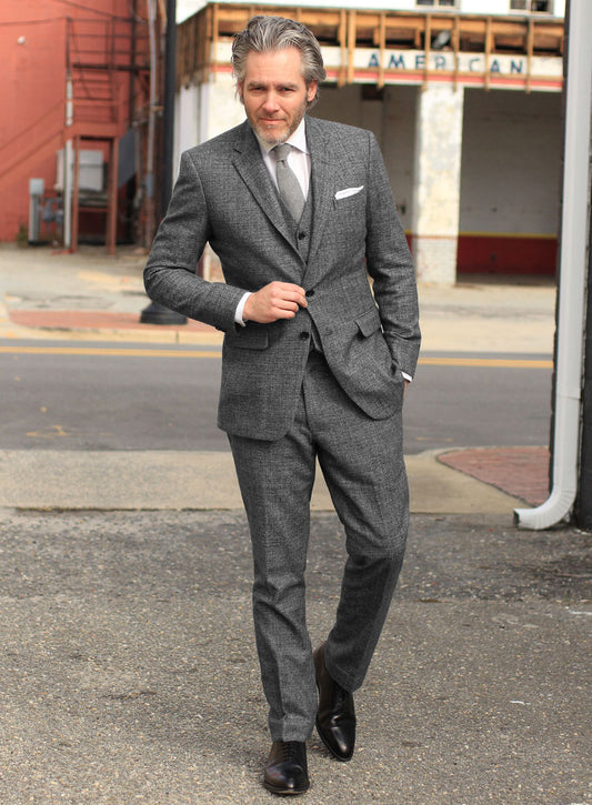 Vintage Glasgow Gray Tweed Suit - StudioSuits