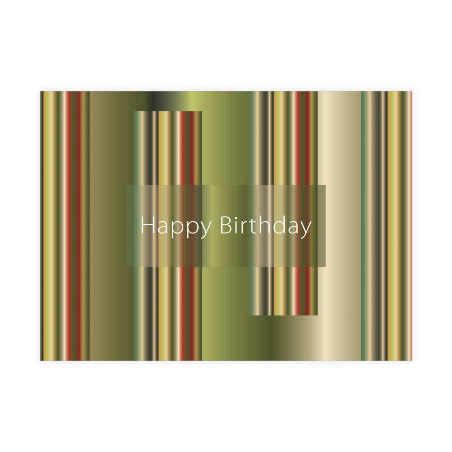 Art Greeting Postcard Horizontal (10, 30, and 50pcs) Happy Birthday - Design No.300