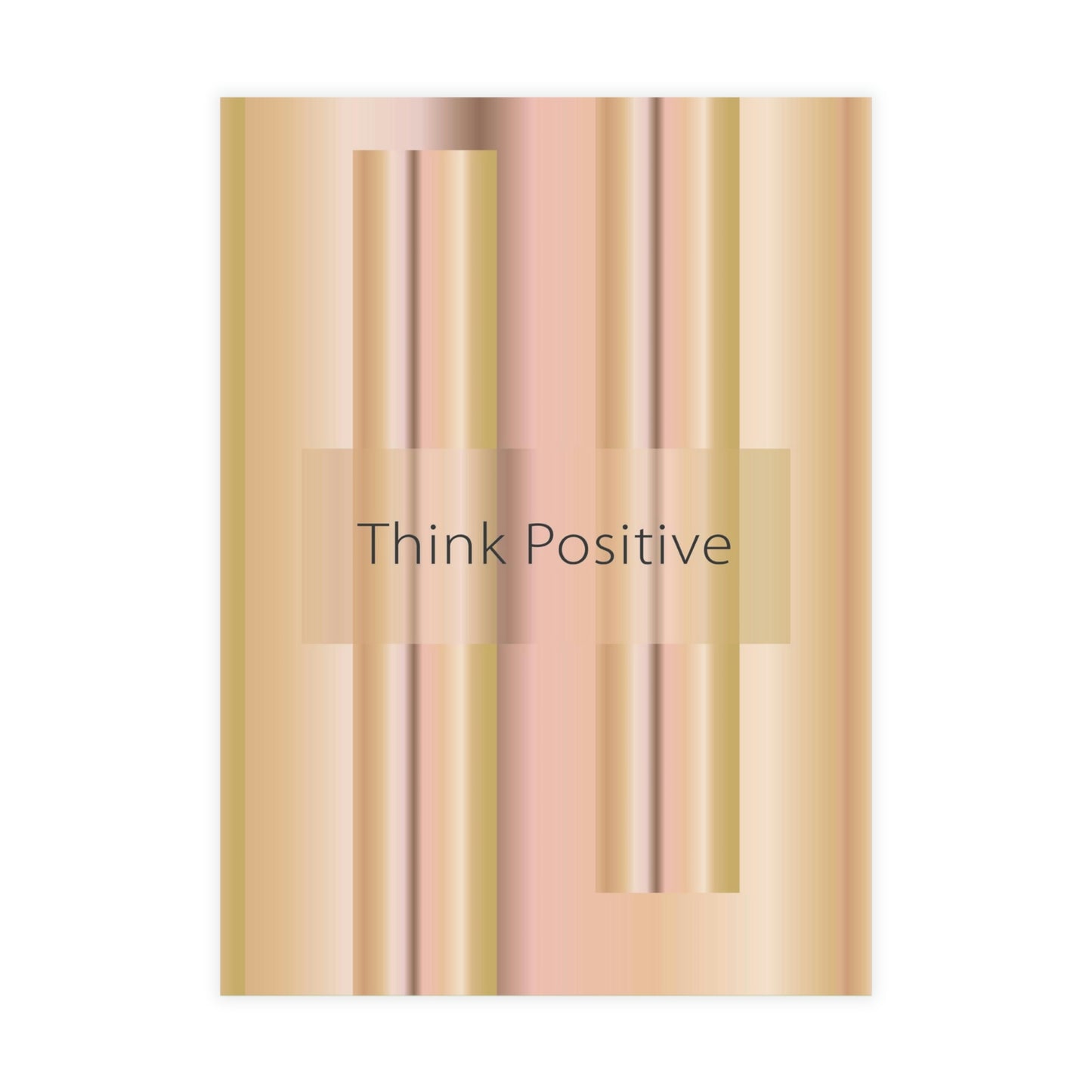Art Greeting Postcard Vertical (10, 30, and 50pcs Think Positive - Design No.100