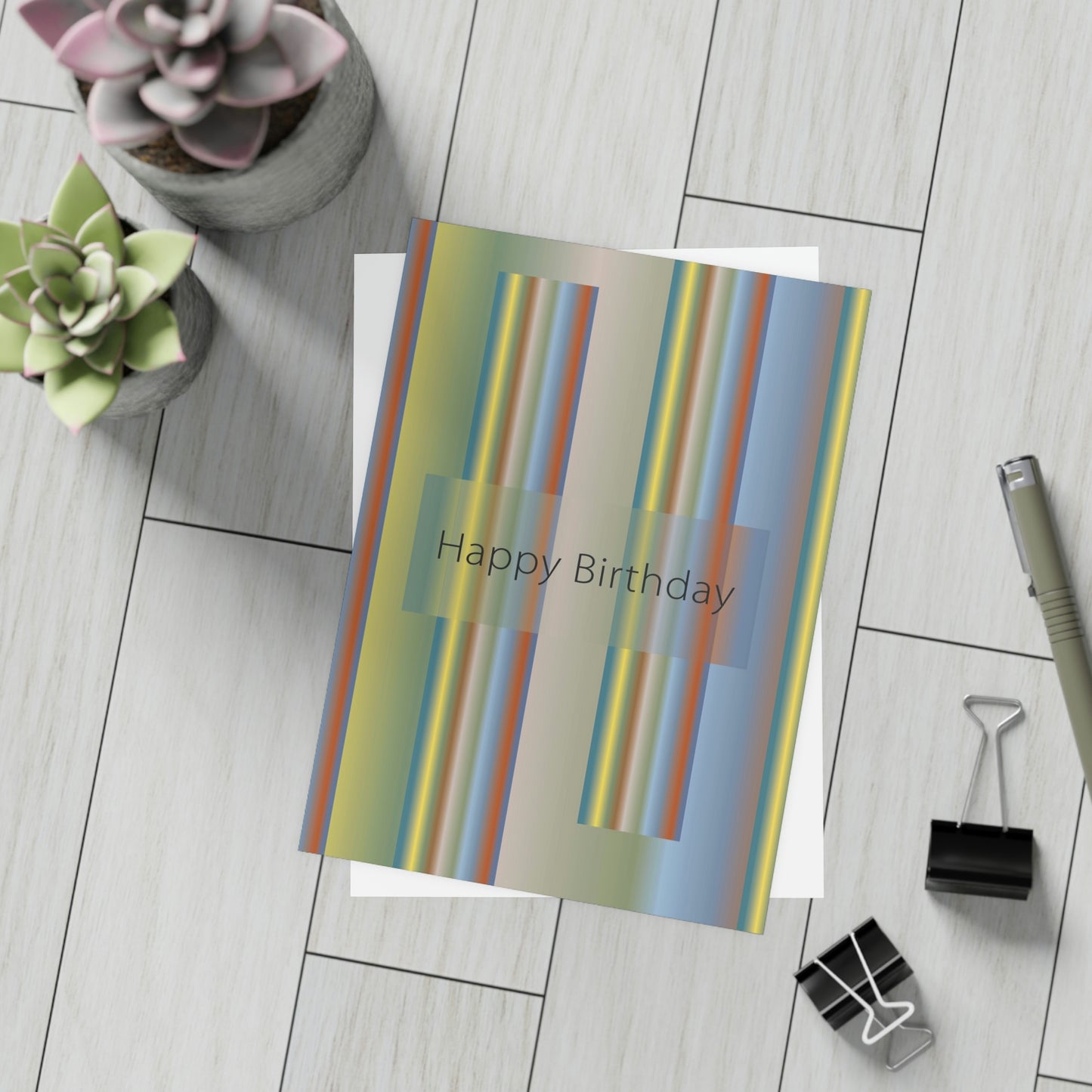 Art Greeting Postcard Vertical (10, 30, and 50pcs) Happy Birthday - Design No.200