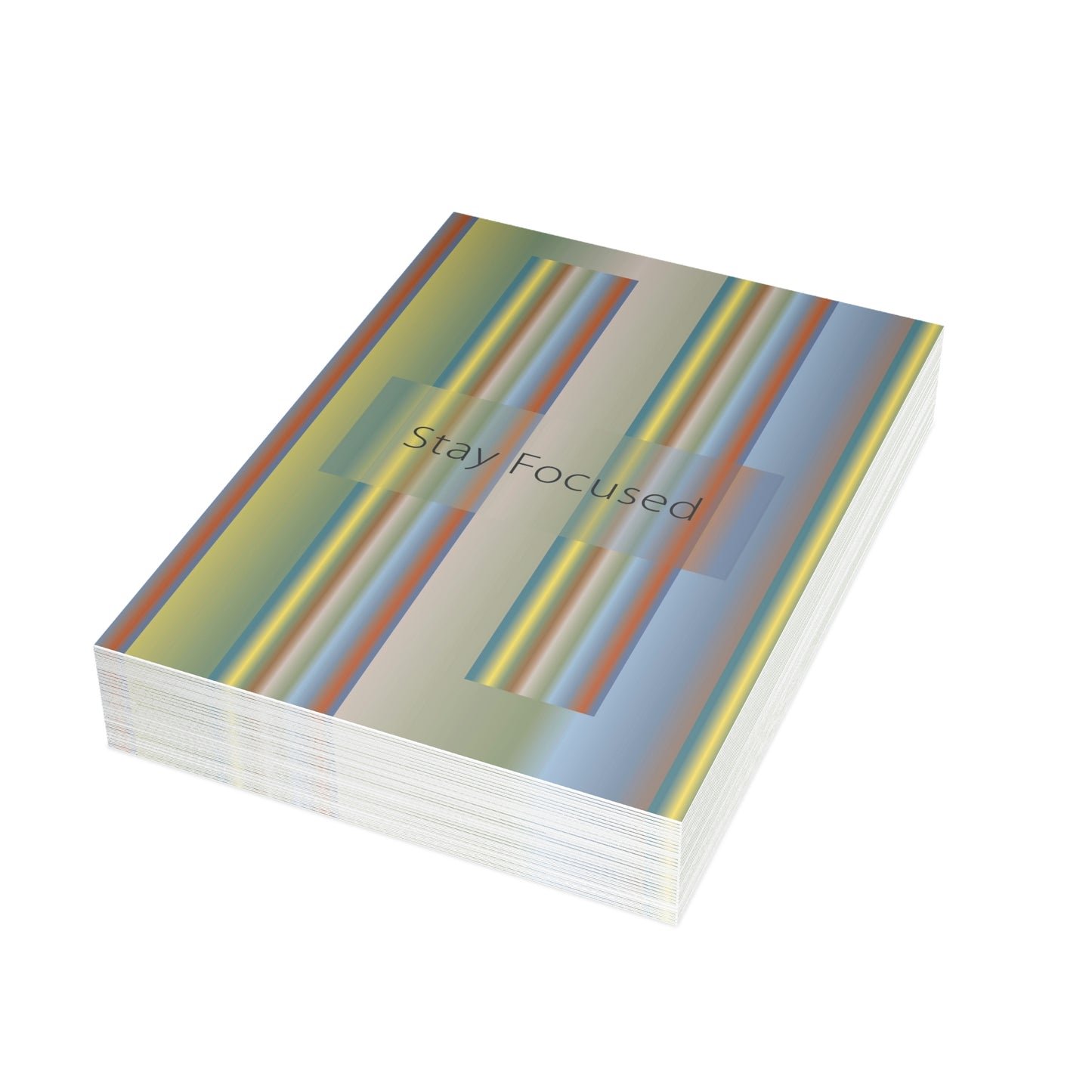 Art Greeting Postcard Vertical (10, 30, and 50pcs) Stay Focused - Design No.200