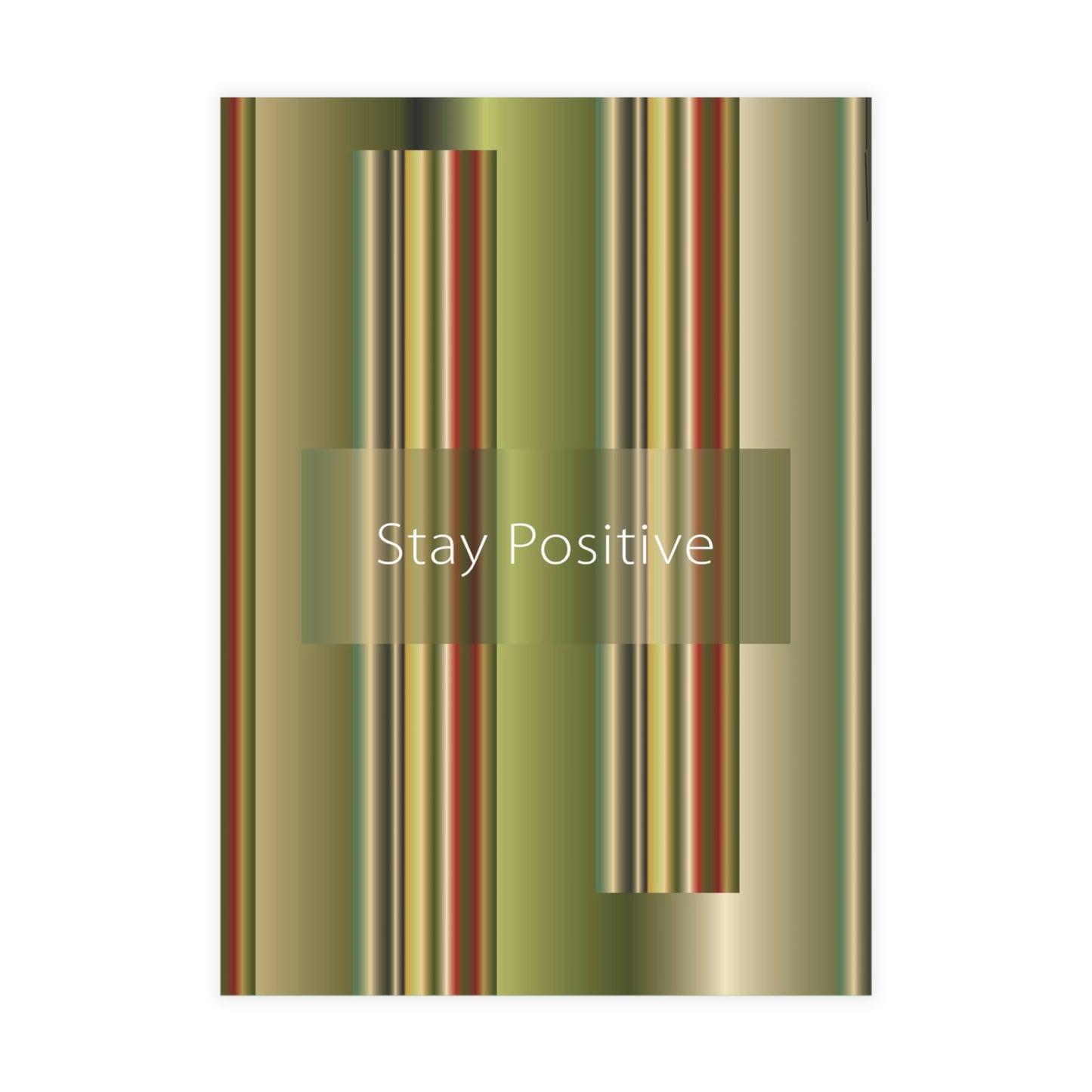 Art Greeting Postcard Vertical (10, 30, and 50pcs) Stay Positive - Design No.300