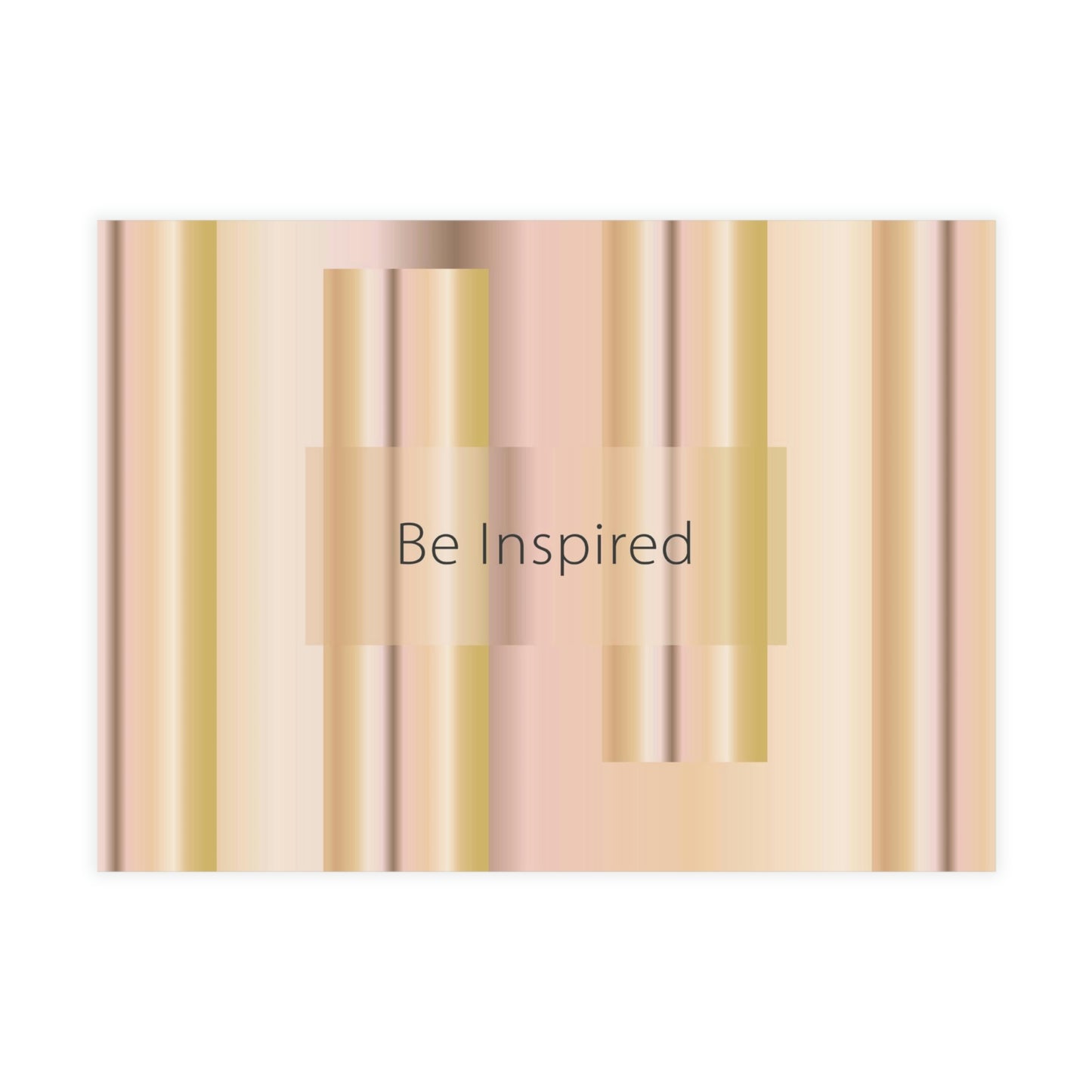 Art Greeting Postcard Horizontal (10, 30, and 50pcs) Be Inspired - Design No.100