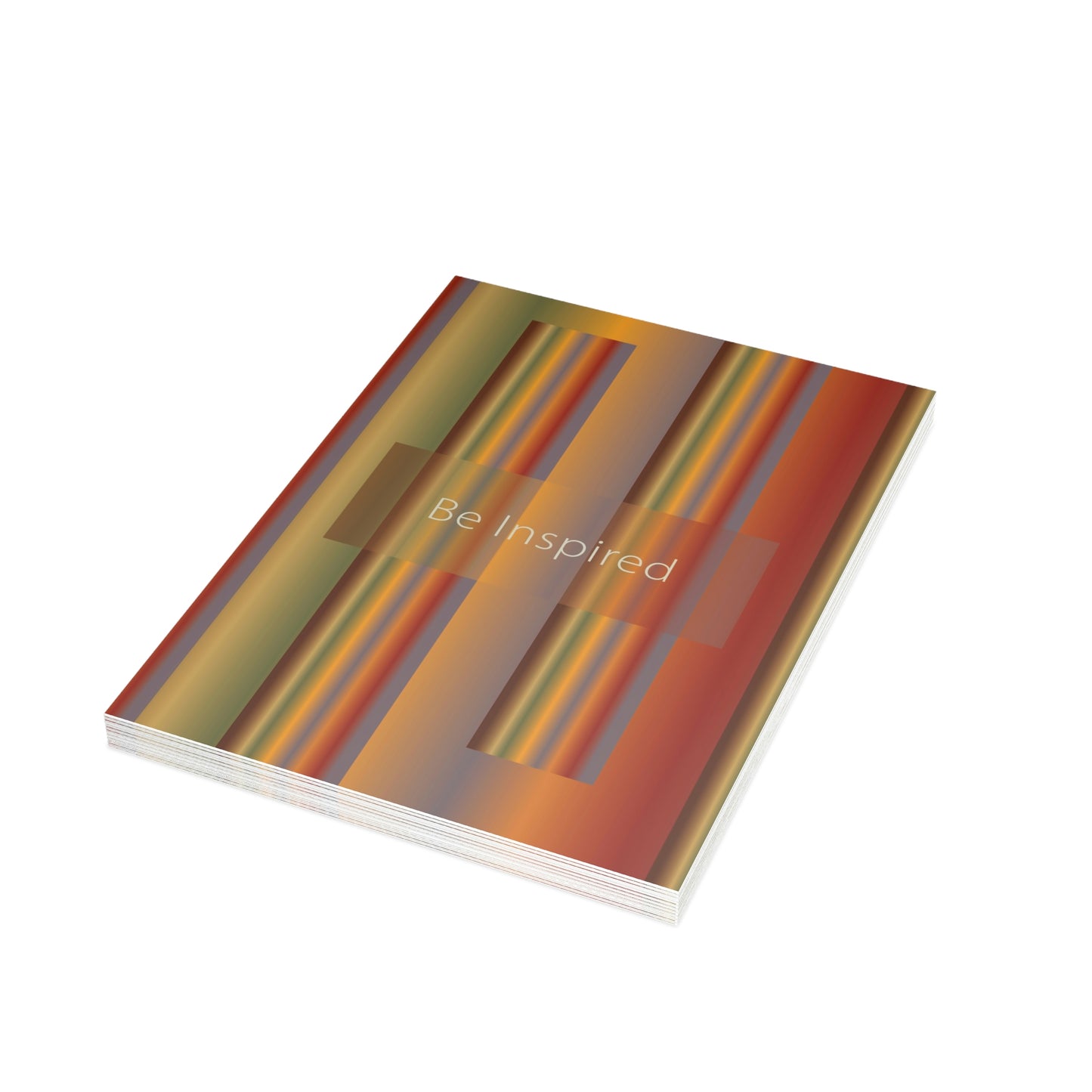 Unfolded Greeting Cards Vertical (10, 30, and 50pcs) Be Inspired - Design No.1700