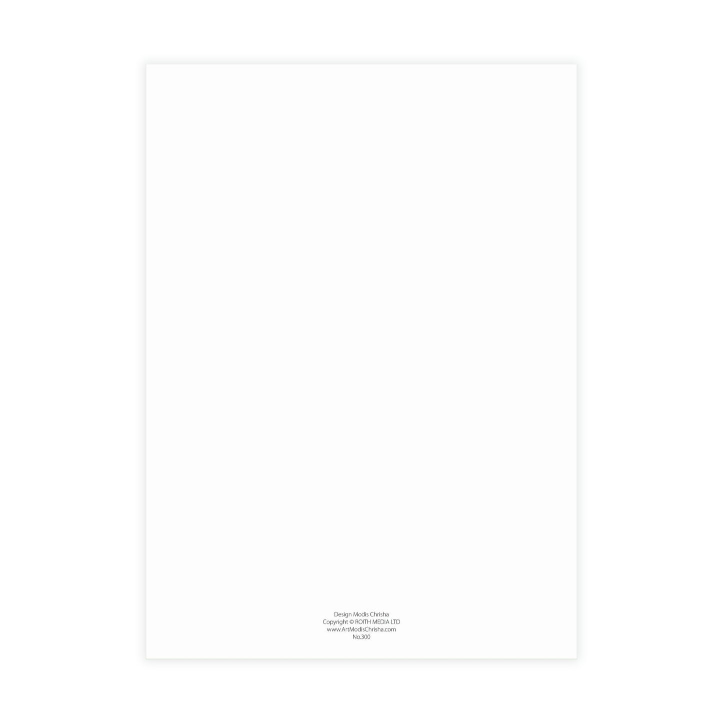 Art Greeting Postcard Vertical (10, 30, and 50pcs) Coffee Break - Design No.300