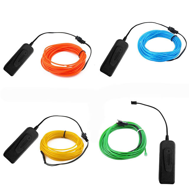 just attach to a costume Neon Stick Man made from EL Wire GLOW STICKMAN SET 