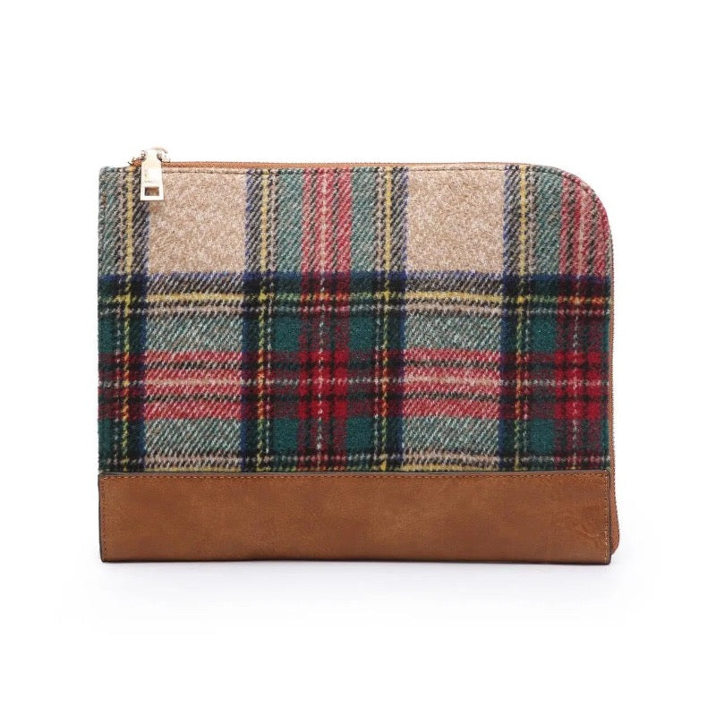 Jen & Co. Plaid Tablet Case