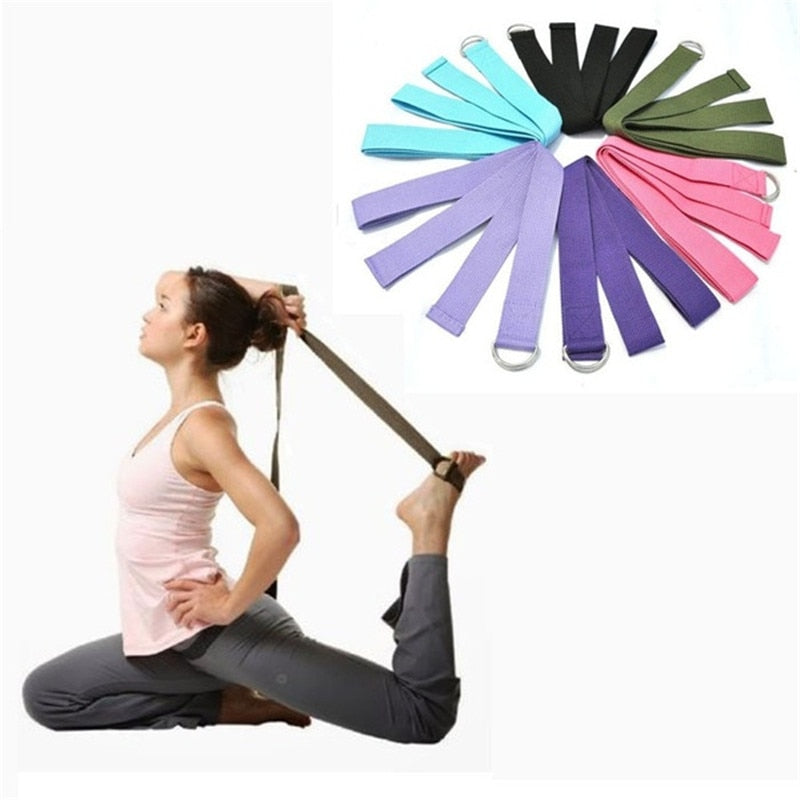 Sawans D-ring Coton Yoga Stretch Sangle Formation Ceinture Leg Fitness Exercice gymuk 