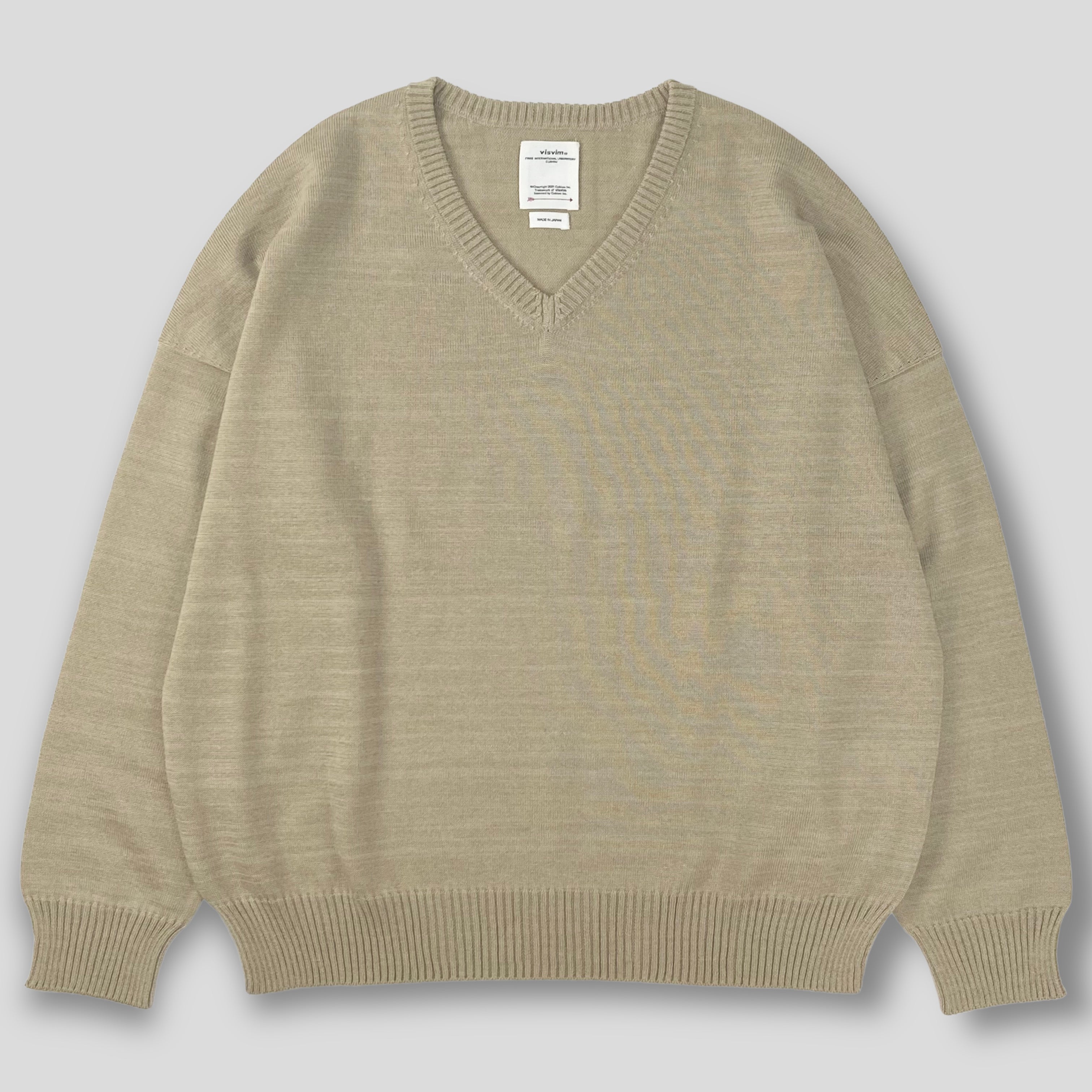 お得 visvim AMPLUS V-NECK KNIT L/S ［2点セット］ - ニット/セーター