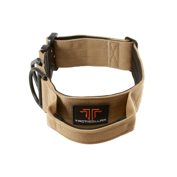 2 INCH WIDE DOG COLLAR WITH CONTROL HANDLE TACTICAL QUICK RELEASE METAL BUCKLE 