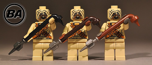 x5 Lot GAFFI STICK for Star Wars Lego Minifigure 