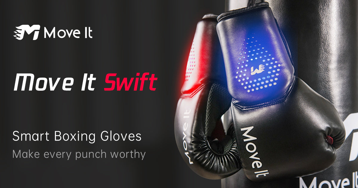 12-16OZ Punching Data Tracking with Training Courses Bluetooth Phone App Connection Move It Smart Boxing Gloves Auto Picture and Video Capture of Your Coolest Moment