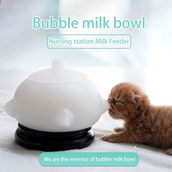 bubble milk bowl puppies