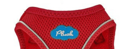 Plush step-in dog harness - neck