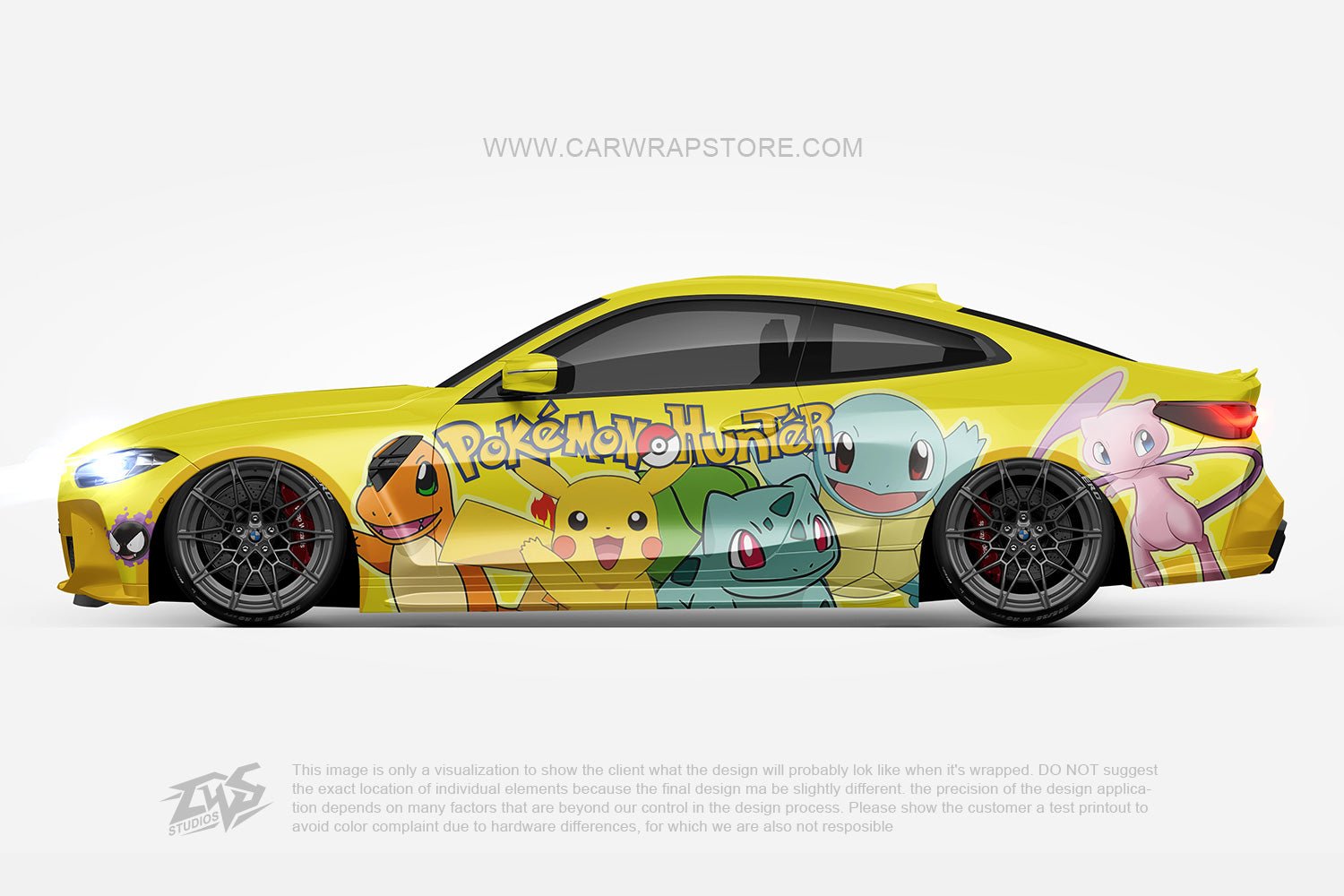 Pokemon ITASHA anime car wrap vinyl stickers Fit With Any Cars