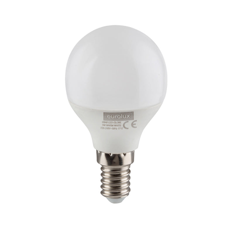 e14 globe opal white