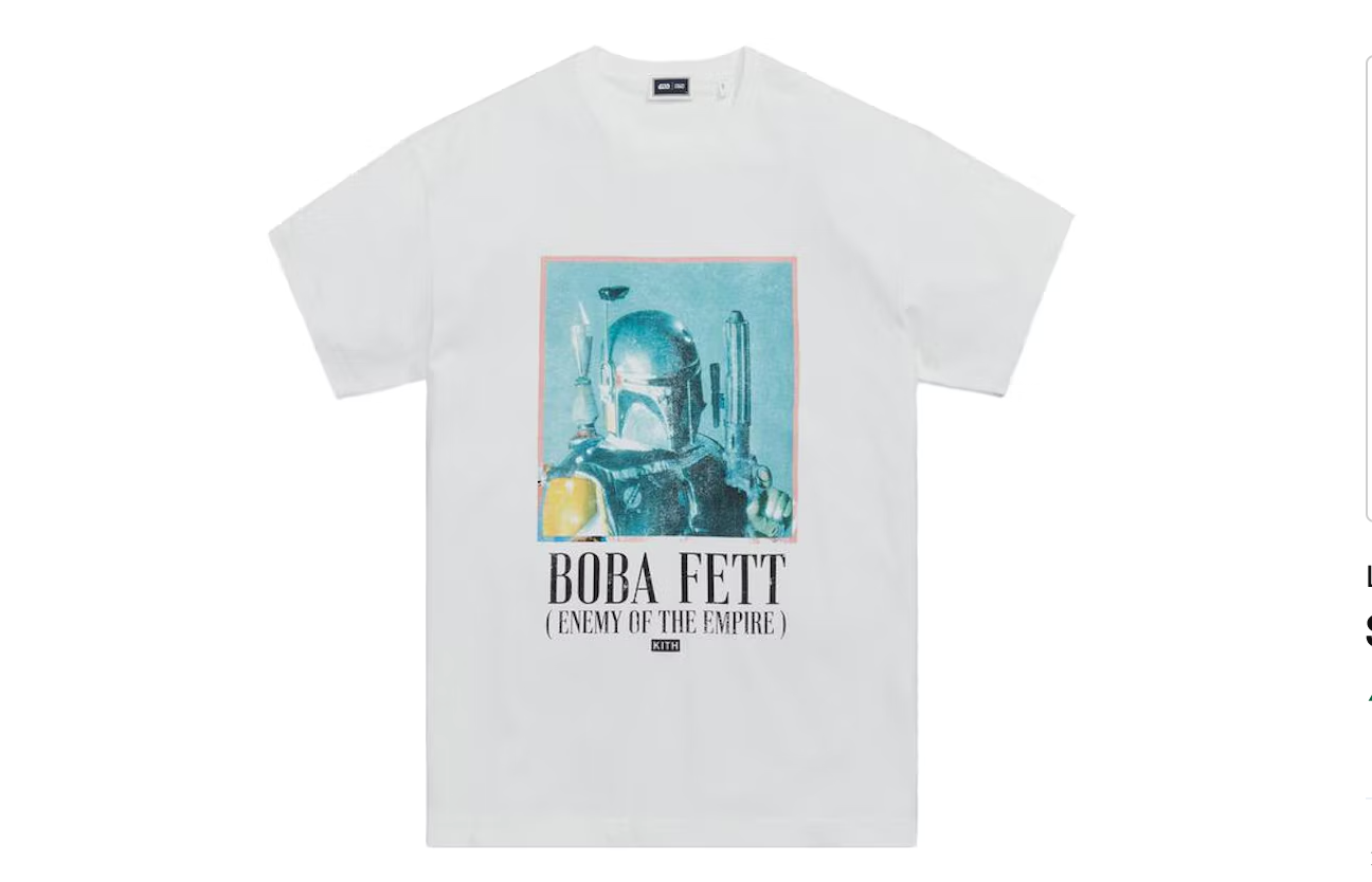 Kith Star Wars Boba Fett Vintage Tee White – Liquid Heat