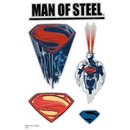 9 Tatouages Temporaires Superman Man of Steel Super Héros de DC Comics –  Tattoo Sticker - Tattoo Kids