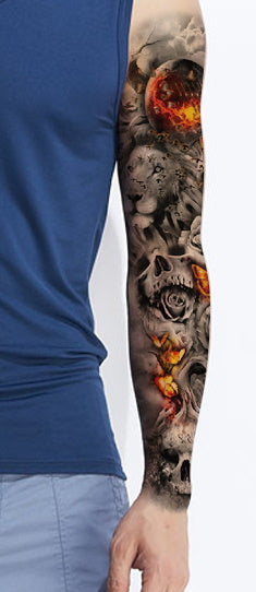 Planets on fire very big temporary tattoo 48cm – Tattoo Sticker - Tattoo  Kids