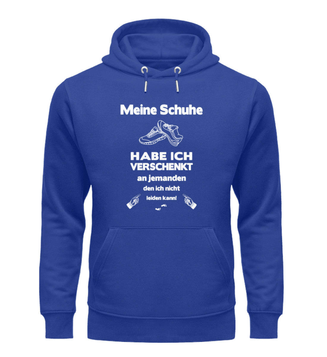 Bio Hoodie · Kapuzenpullover · Schuhe verschenkt blau