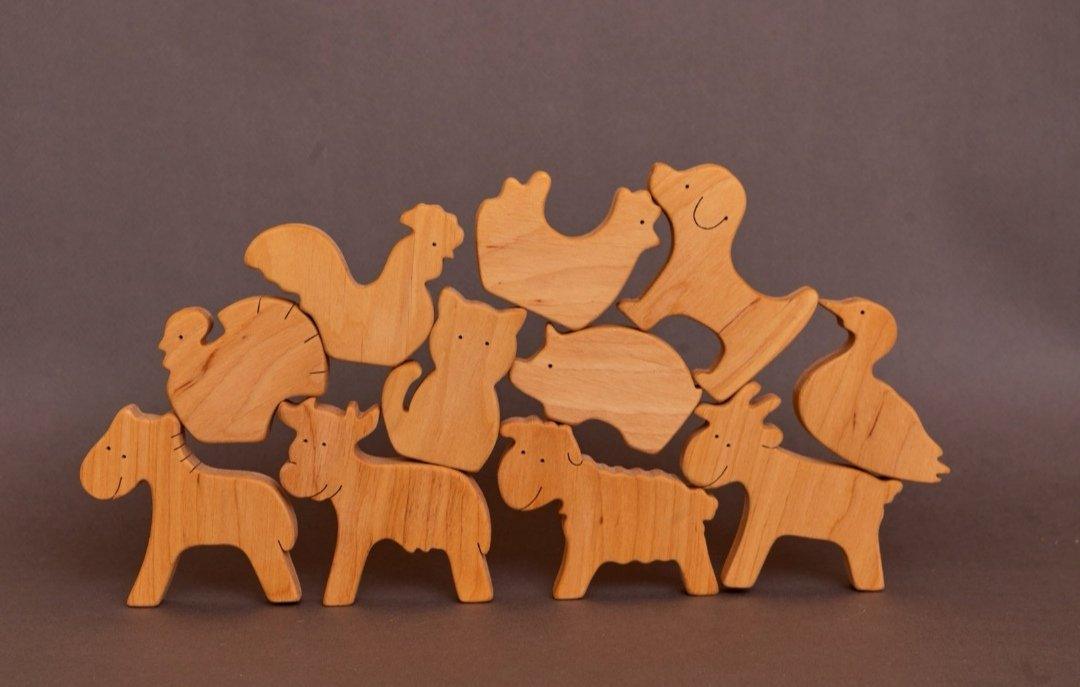 Farm Animals Wooden Toy Set – Hi Buy Mama